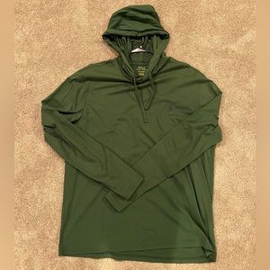 Green polo Ralph Lauren green hoodie size L.
